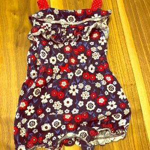 Blue flower romper